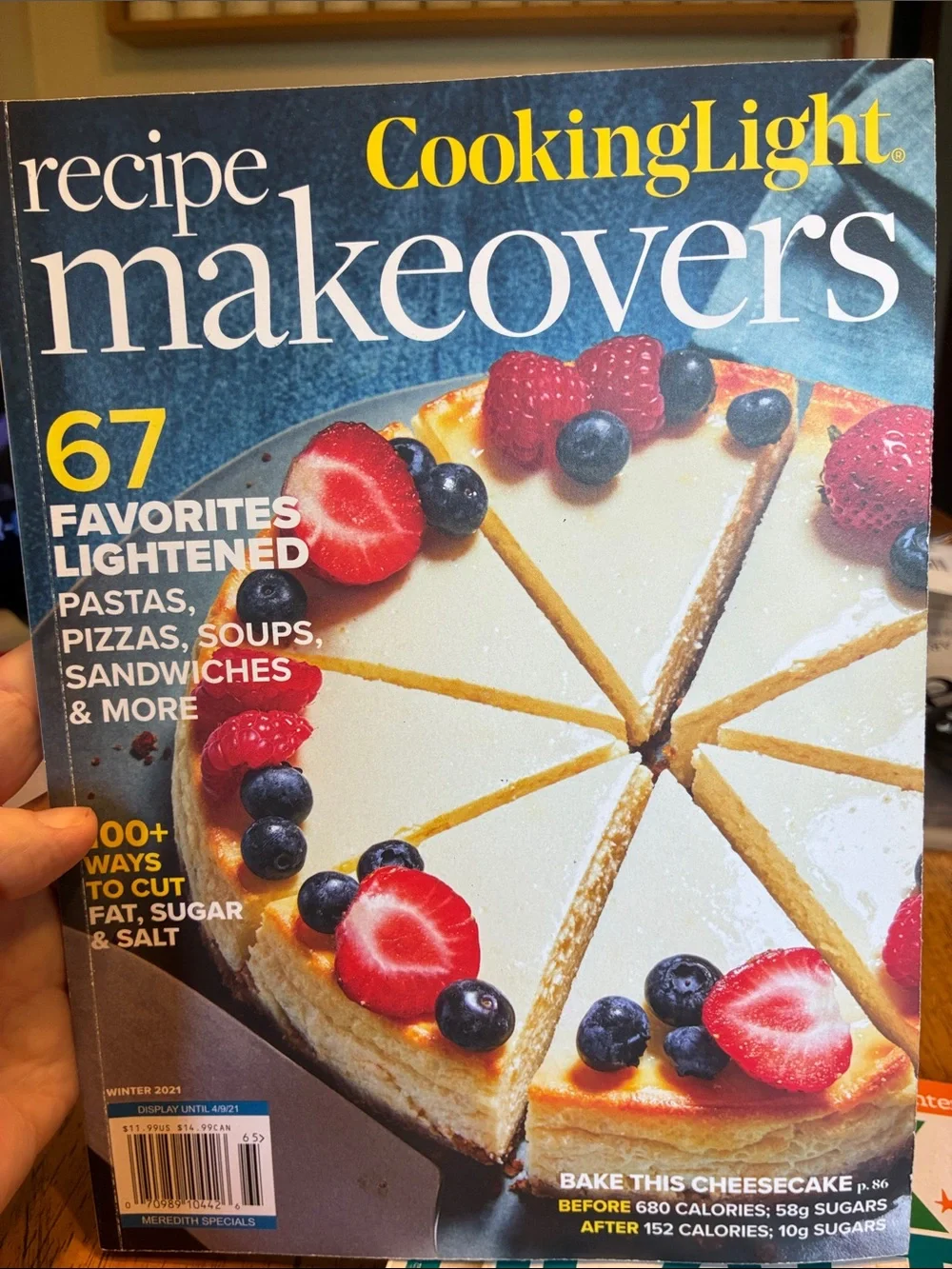 Better Homes And Gardens Cook Healthy Magazine & CookingLight recipe makeovers